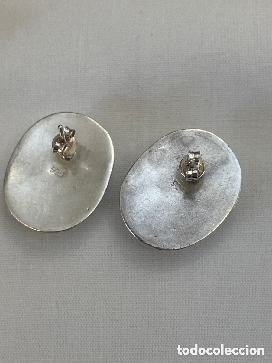 Joyeria: Pendientes plata siglo XX - Foto 3