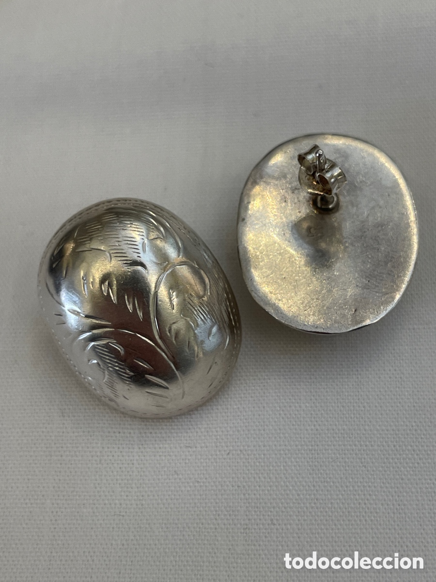Joyeria: Pendientes plata siglo XX - Foto 4
