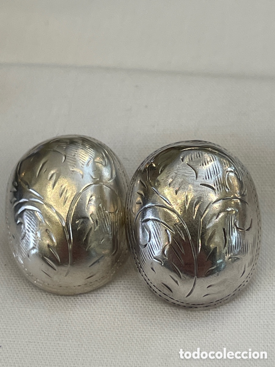 Joyeria: Pendientes plata siglo XX