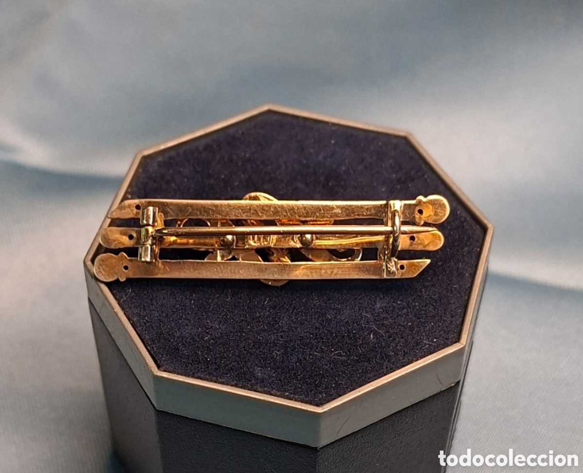 Joyeria: Broche de plata dorada del Siglo XIX - Foto 5