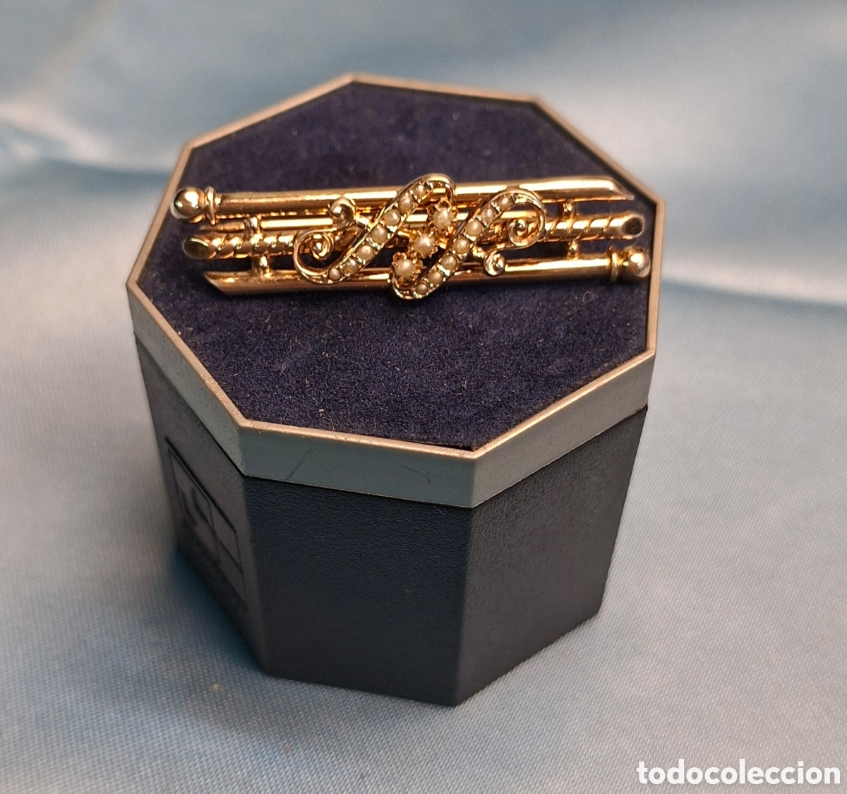 Joyeria: Broche de plata dorada del Siglo XIX - Foto 7