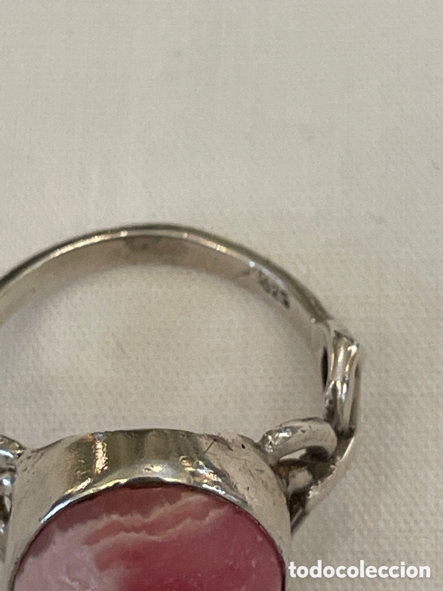 Joyeria: Anillo plata y rodocrosita - Foto 4