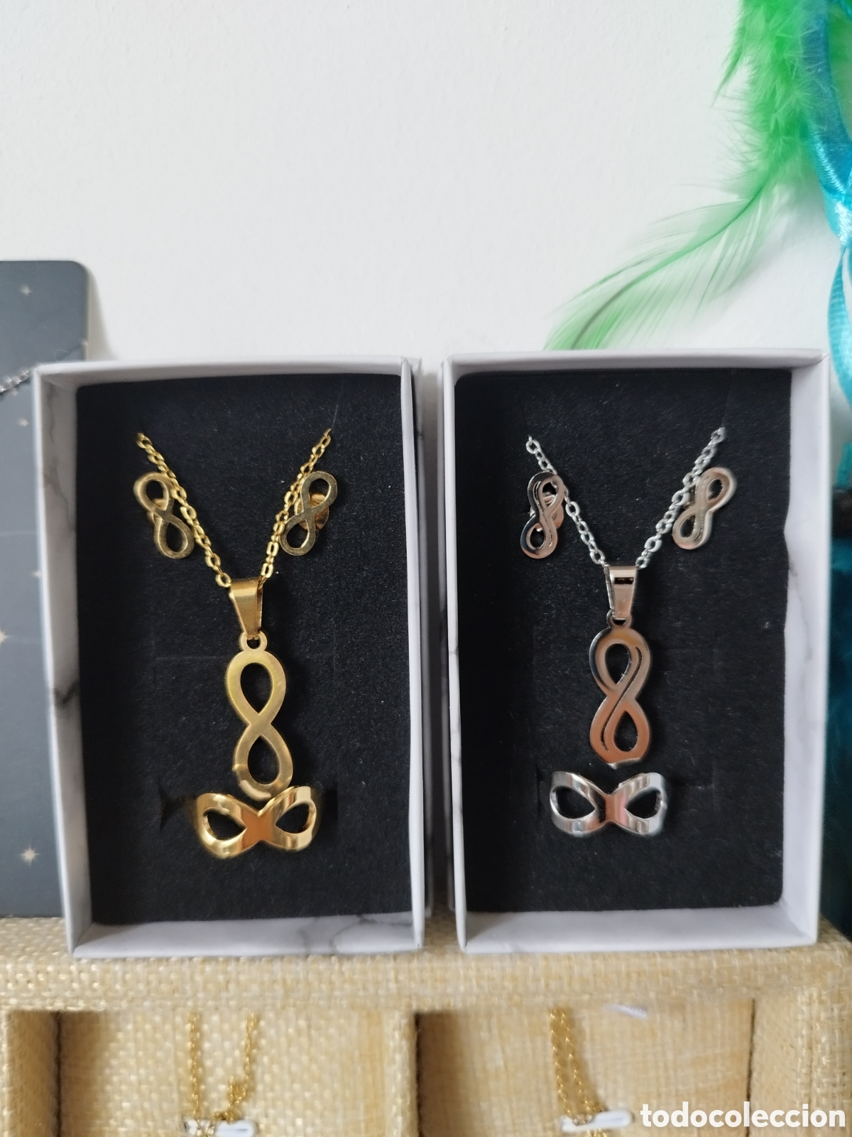 Joyeria: Conjunto infinito dorado o plateado
