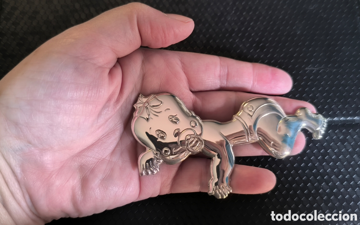 Joyeria: Vendo placa BEB&Eacute; de plata925 de CAMBAU, TOTALMENTE NUEVA - Foto 2