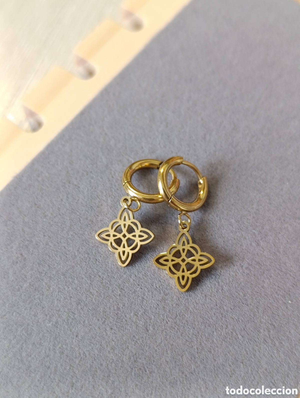 Joyeria: Pendientes nudo de bruja