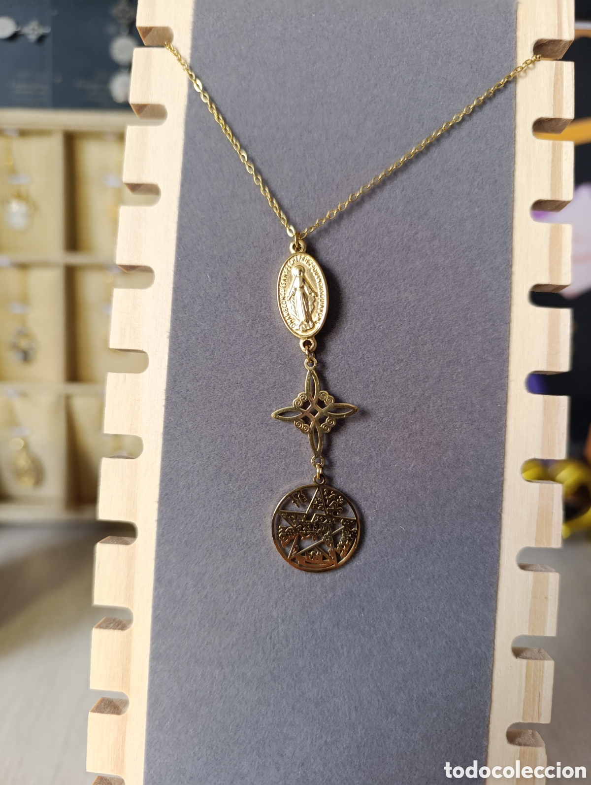 Joyeria: Collar triple con virgen - Foto 2