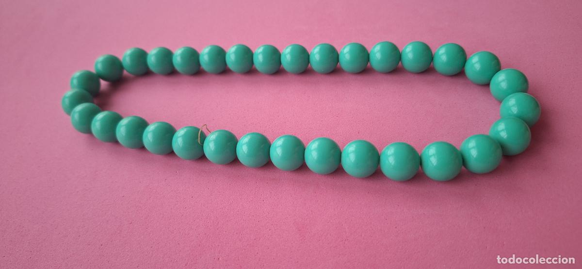 Joyeria: Collar cuentas redondas en color verde. El&aacute;stico - Foto 2