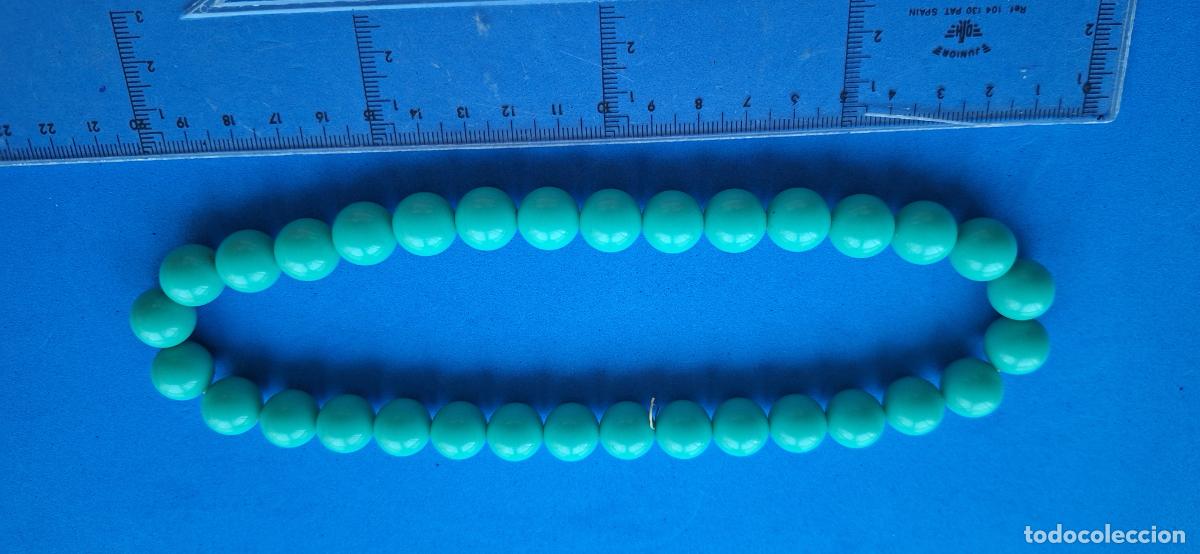 Joyeria: Collar cuentas redondas en color verde. El&aacute;stico - Foto 4