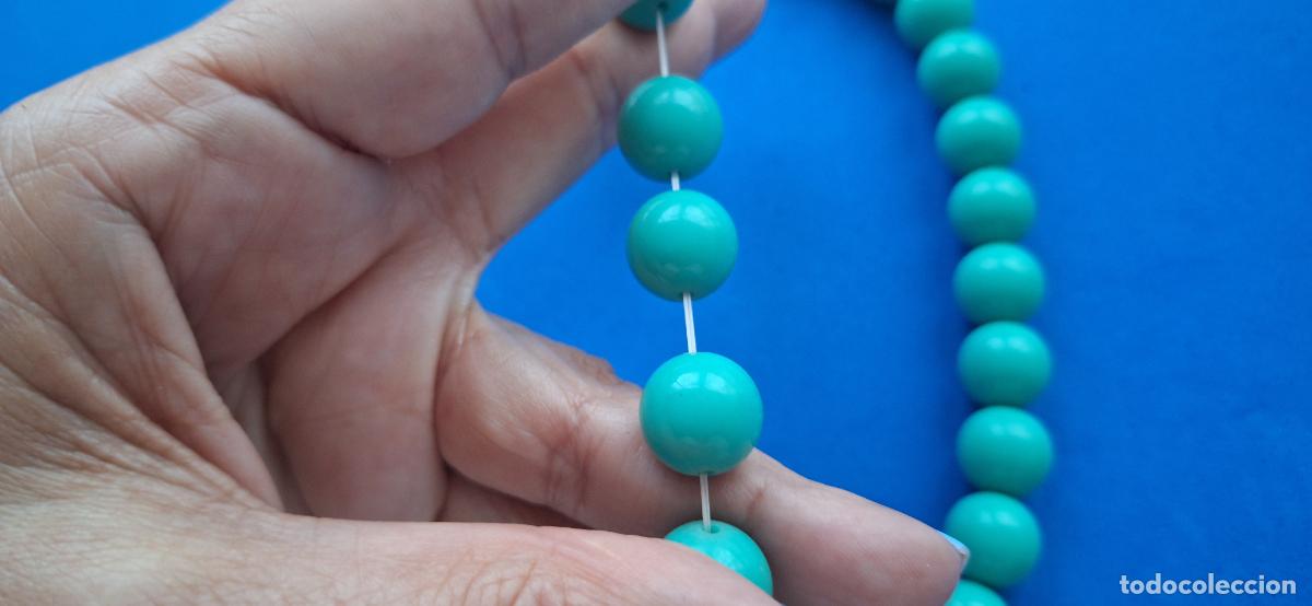 Joyeria: Collar cuentas redondas en color verde. El&aacute;stico - Foto 5