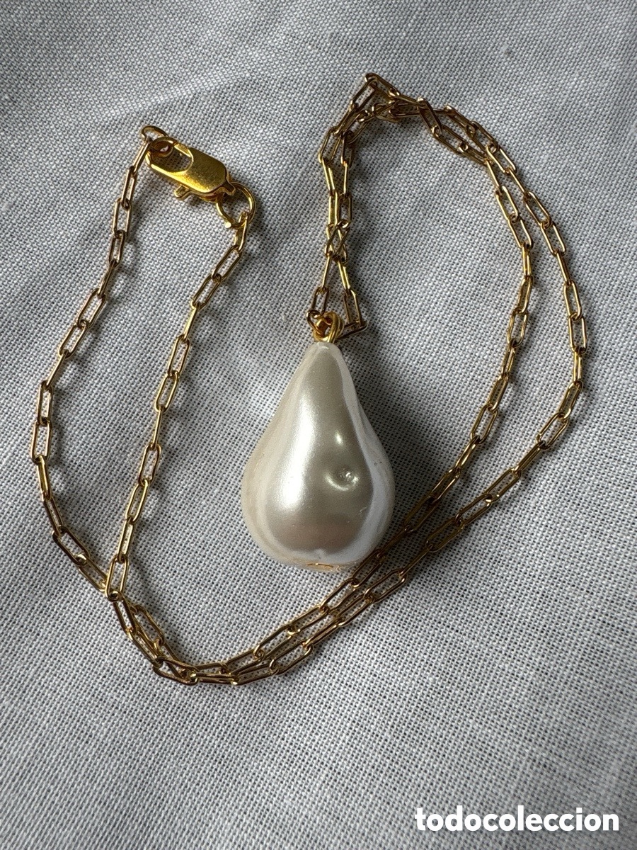 Joyeria: Cadena con perla barroca aut&eacute;ntica (A5)