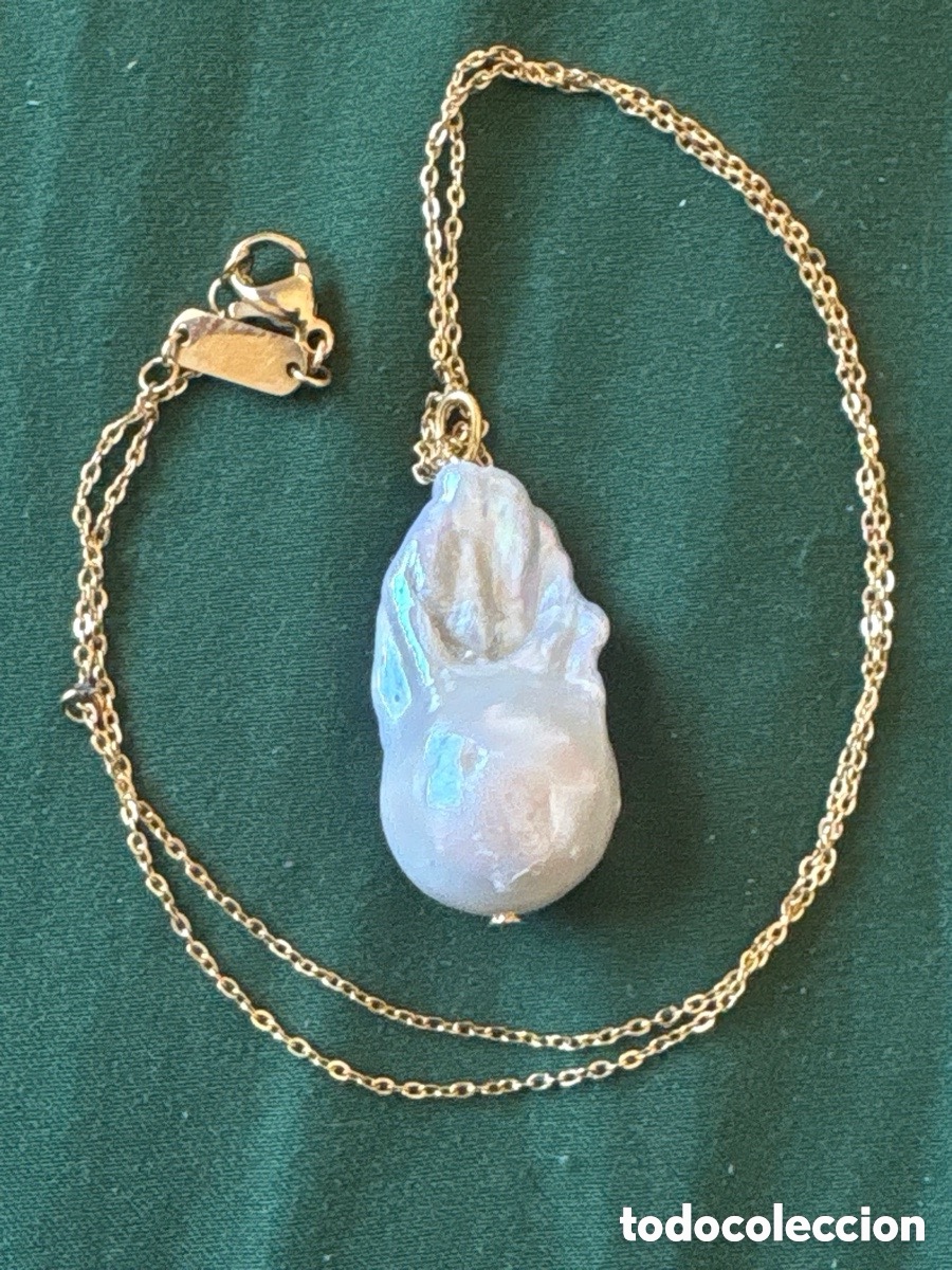 Joyeria: Collar con perla barroca aut&eacute;ntica (A5)