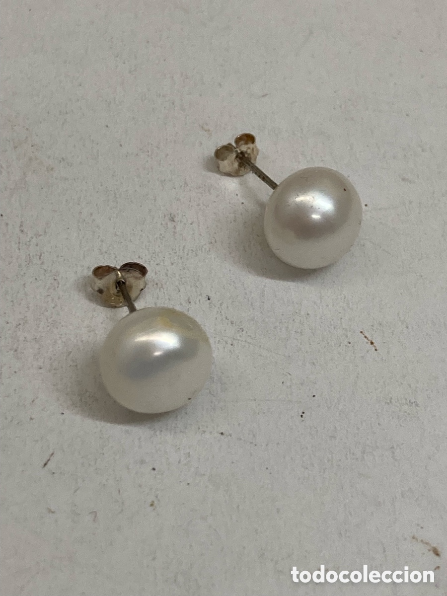 Joyeria: Pendientes de plata y perlas P457