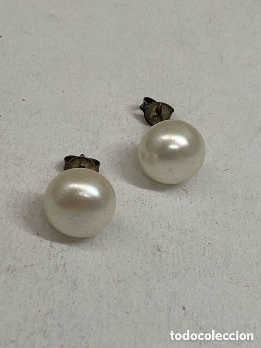Joyeria: Pendientes de plata perla P457