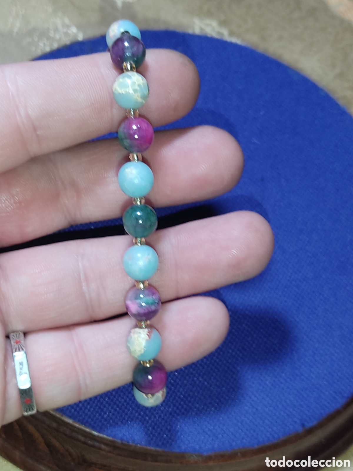 Joyeria: Pulsera de Jaspe Persa y Jaspe piel de serpiente. - Foto 2