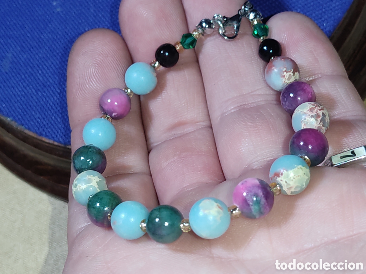 Joyeria: Pulsera de Jaspe Persa y Jaspe piel de serpiente. - Foto 4