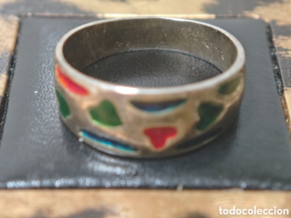 Joyeria: Anillo en plata de ley y esmalte - Foto 2