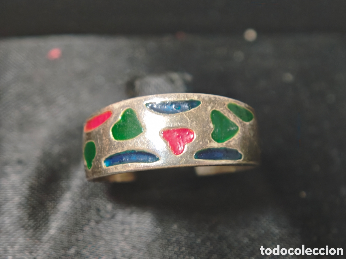 Schmuck: Anillo en plata de ley y esmalte