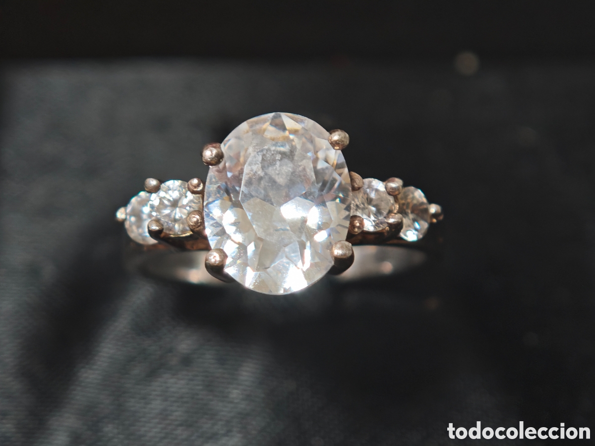 Joyeria: Bonito anillo en plata de ley y circonitas - Foto 2