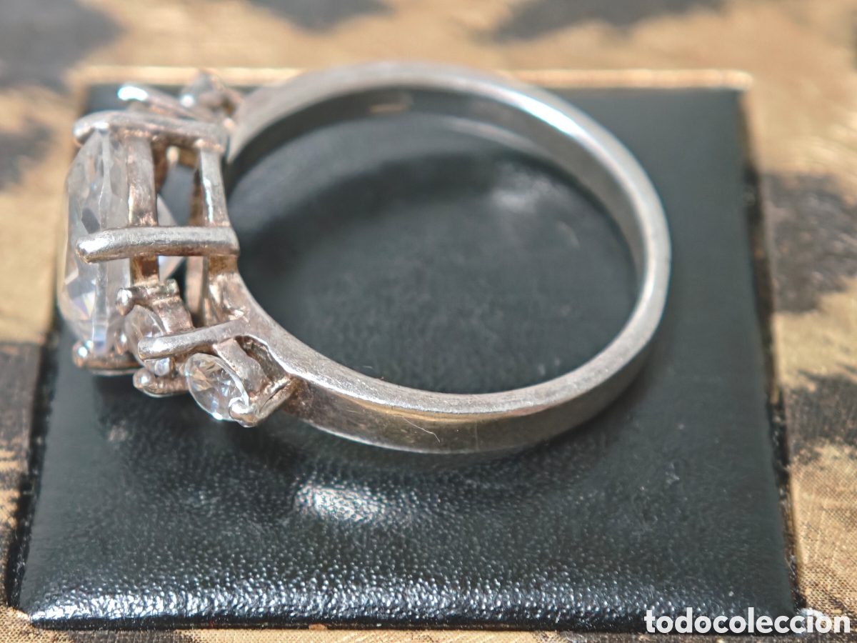 Joyeria: Bonito anillo en plata de ley y circonitas - Foto 4