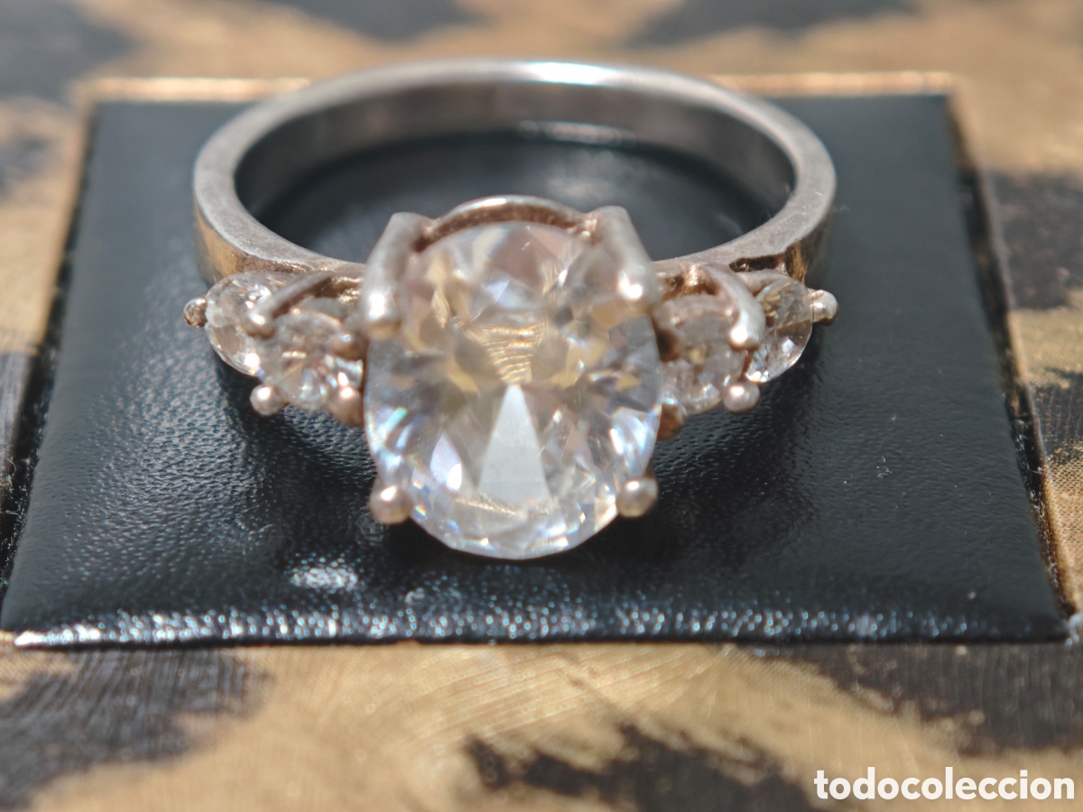Joyeria: Bonito anillo en plata de ley y circonitas - Foto 5