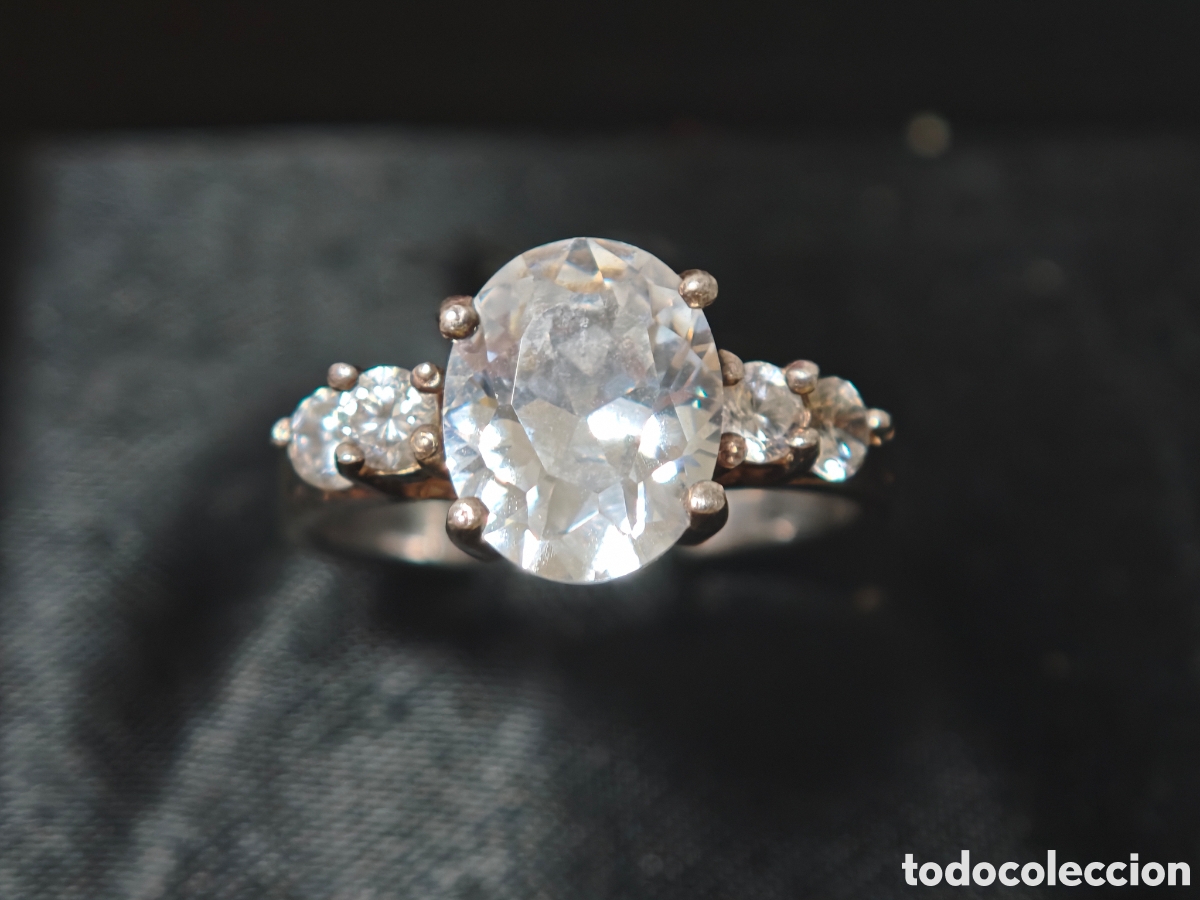 Joyeria: Bonito anillo en plata de ley y circonitas - Foto 6