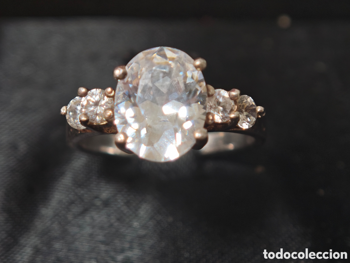Joyeria: Bonito anillo en plata de ley y circonitas - Foto 7