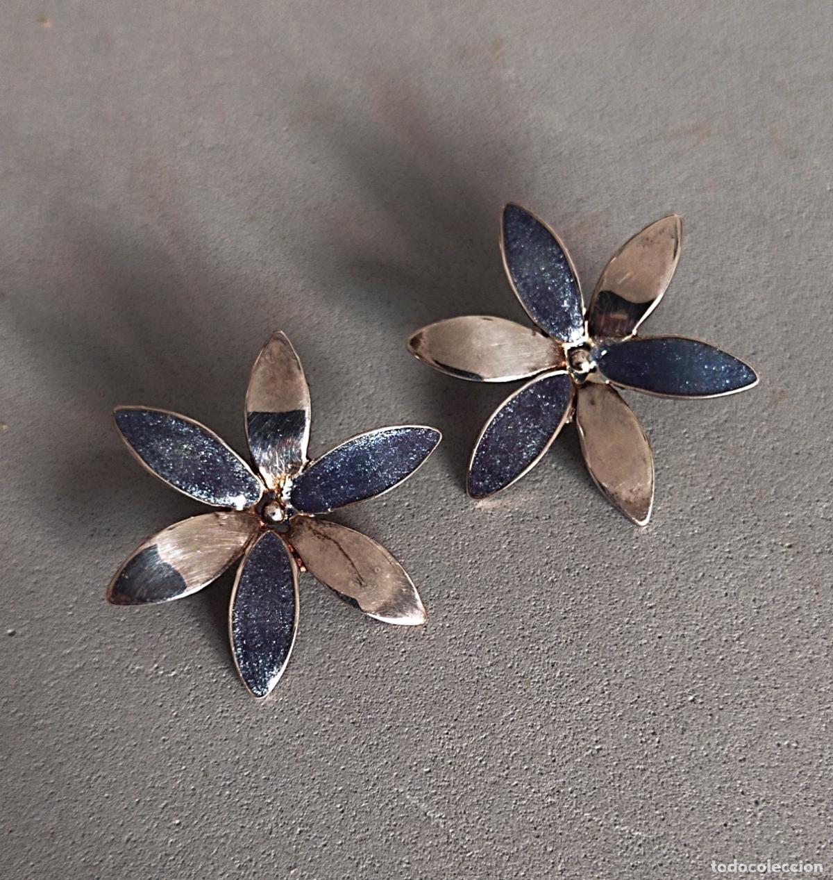 Joyeria: Pendientes de plata de ley, forma de flor. - Foto 7
