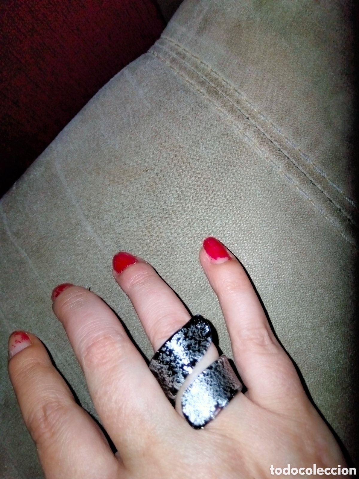 Joyeria: Anillo cristal murano sin estrenar