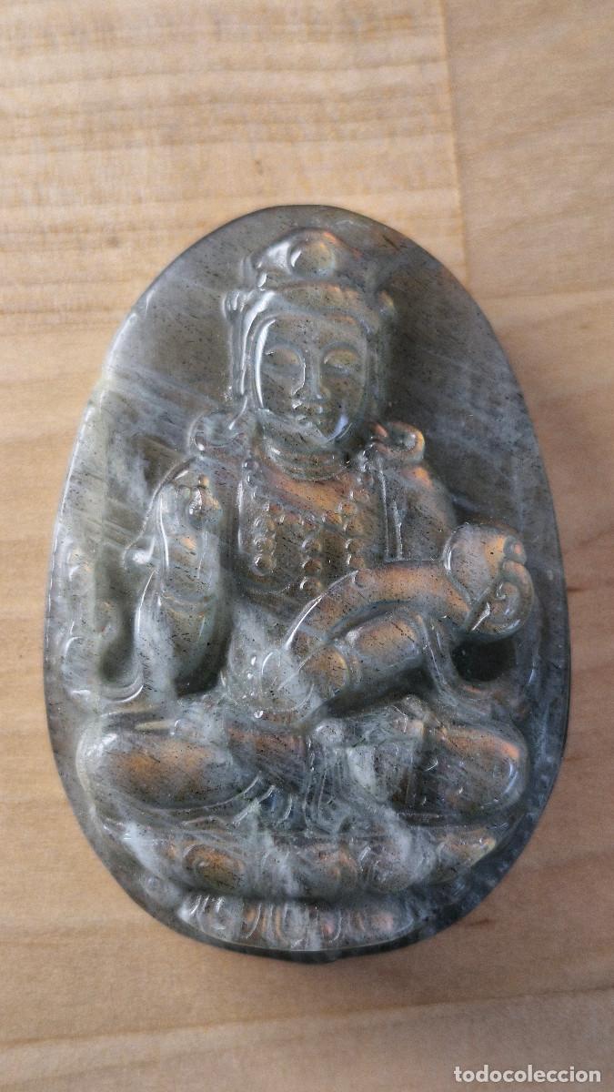 Joyeria: Amuleto Buda Labradorita Gema Aut&eacute;ntica Buddha
