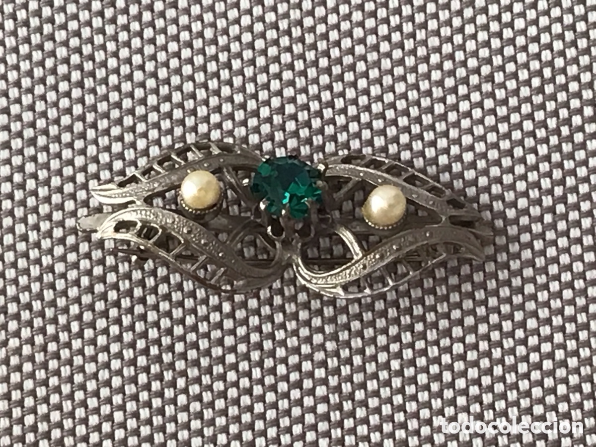 Joyeria: Broches de plata y esmeraldas - Foto 3