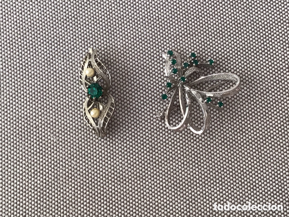 Joyeria: Broches de plata y esmeraldas - Foto 1