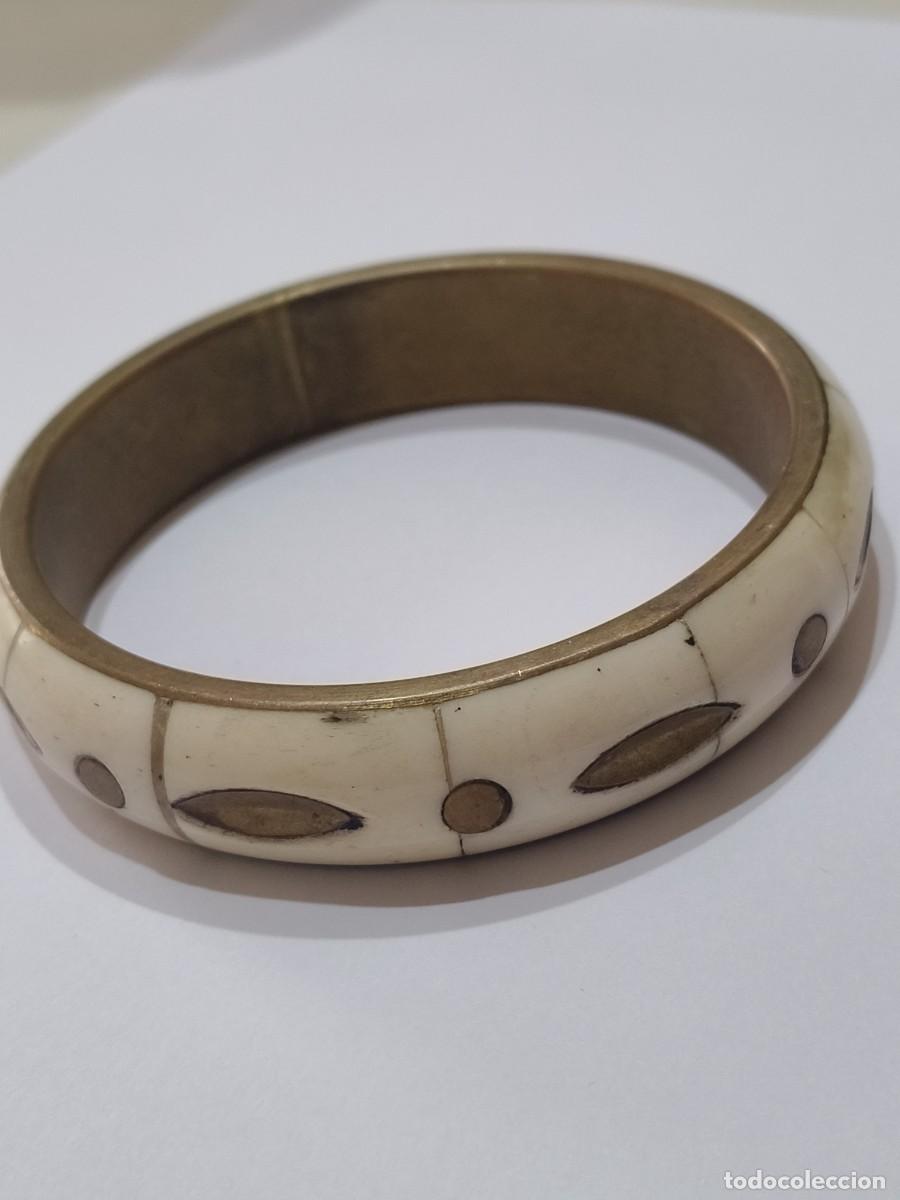 Joyeria: Bracelet vintage os et bronze