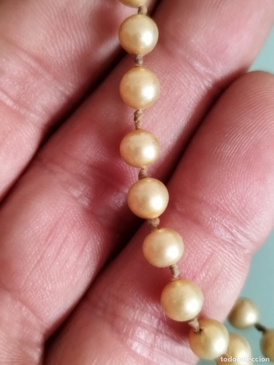 Joyeria: Antiguo trozo de collar o pulsera tipo perlas. - Foto 2