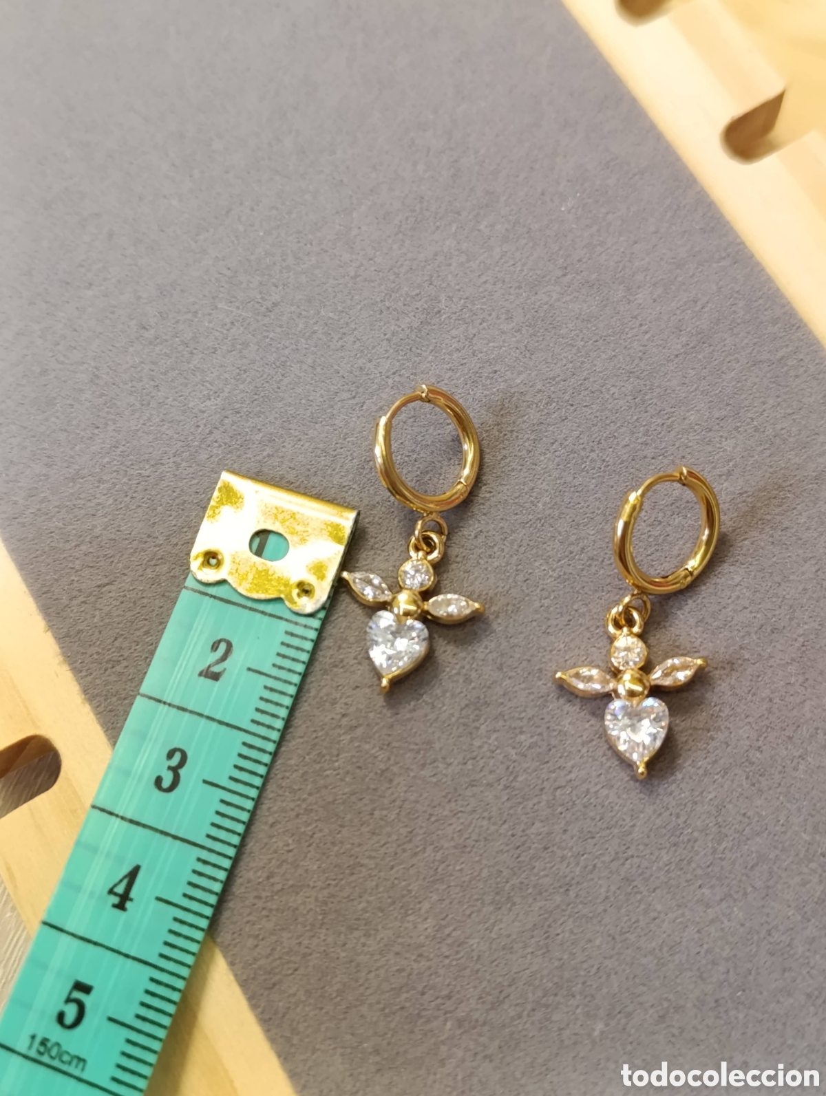 Joyeria: Pendientes coraz&oacute;n de &aacute;ngel - Foto 3