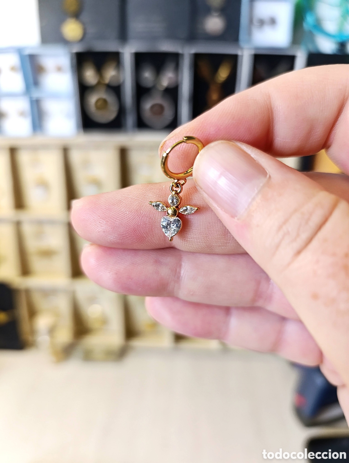 Joyeria: Pendientes coraz&oacute;n de &aacute;ngel - Foto 5
