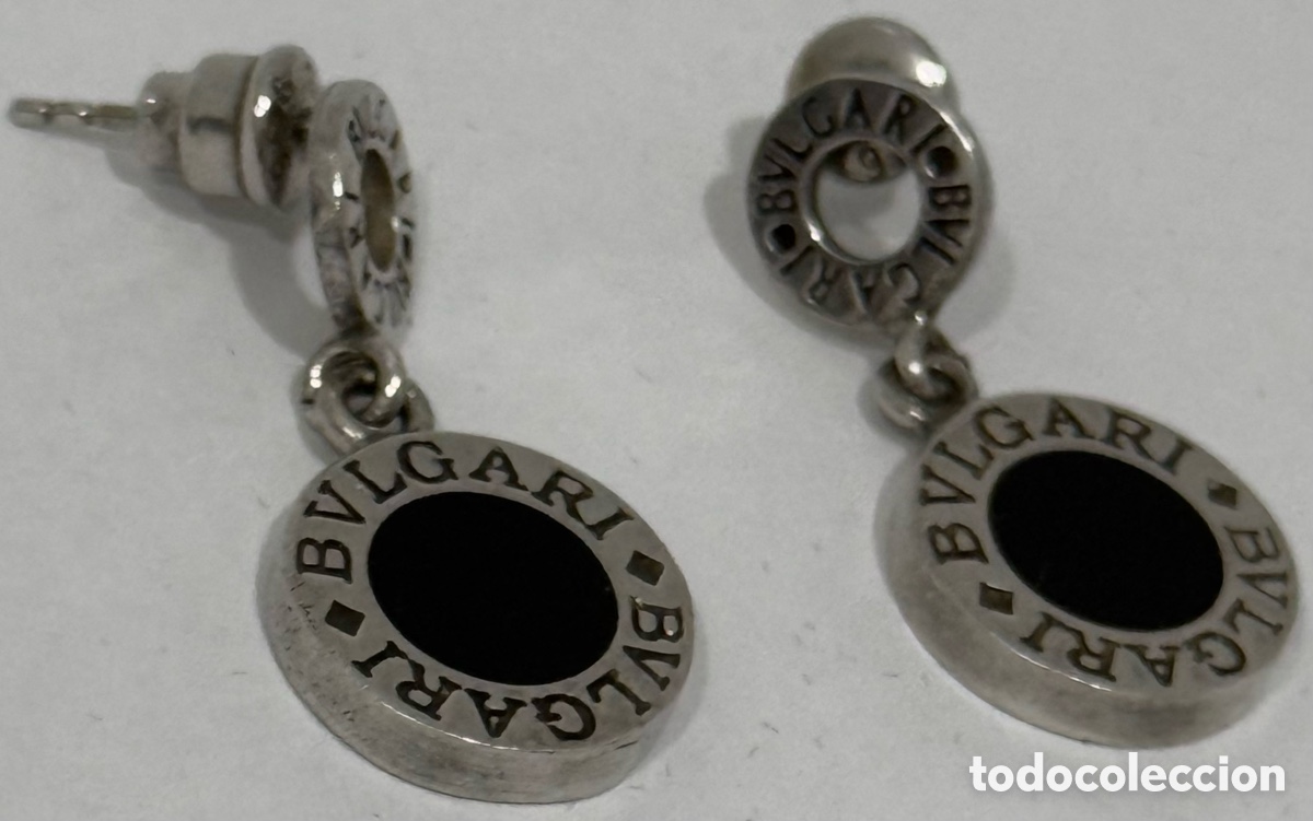 Joyeria: ELEGANTES PENDIENTES BVLGARI PLATA 925 - Foto 5