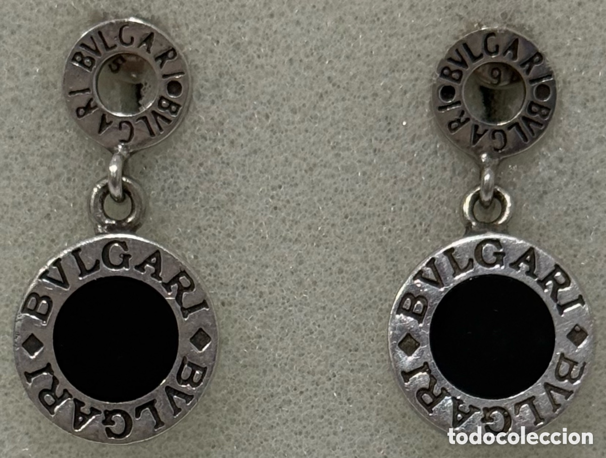 Joyeria: ELEGANTES PENDIENTES BVLGARI PLATA 925 - Foto 6