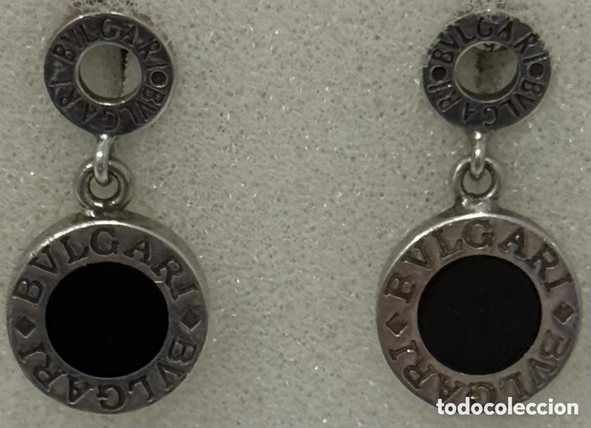 Joyeria: ELEGANTES PENDIENTES BVLGARI PLATA 925 - Foto 8