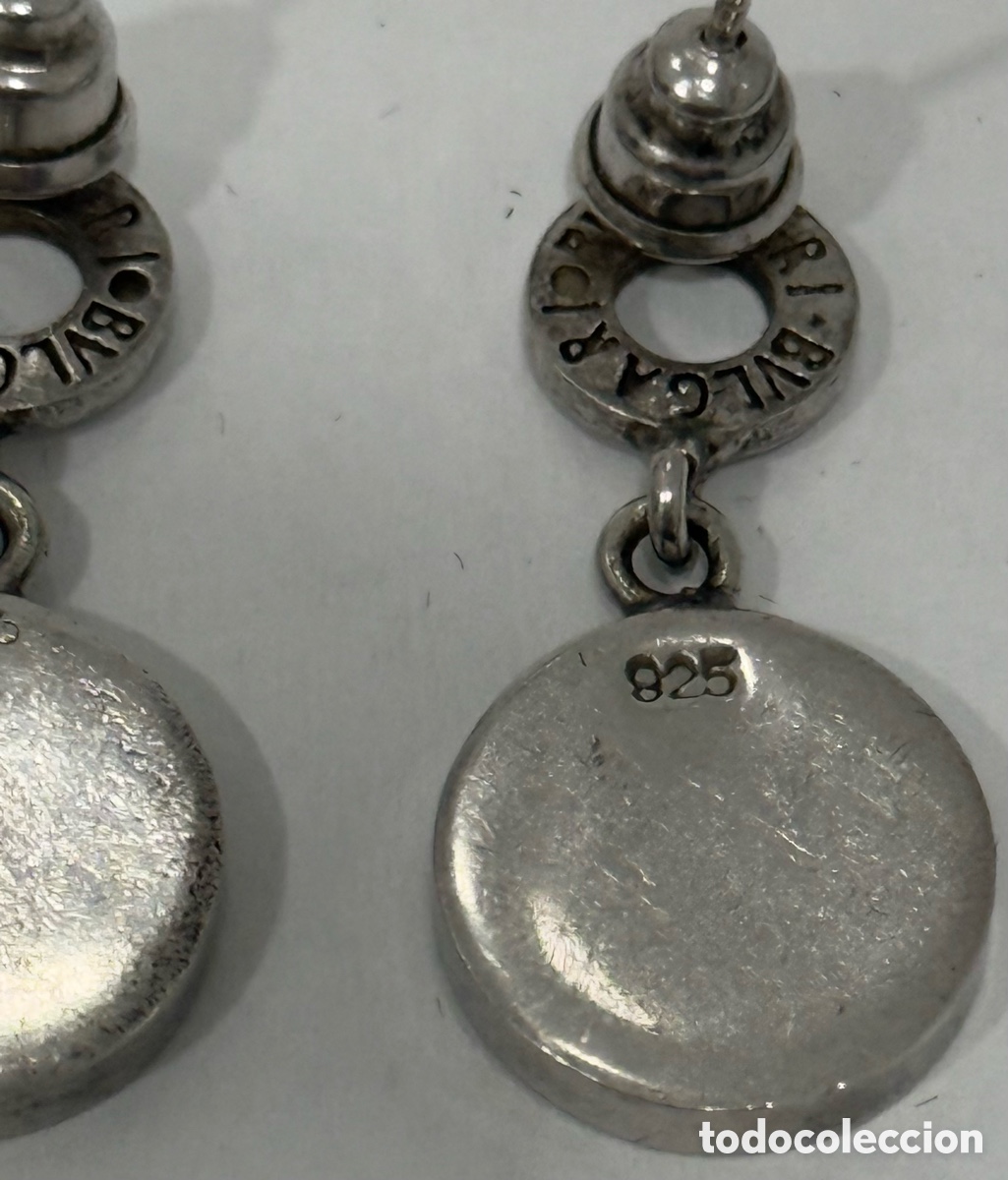 Joyeria: ELEGANTES PENDIENTES BVLGARI PLATA 925 - Foto 11