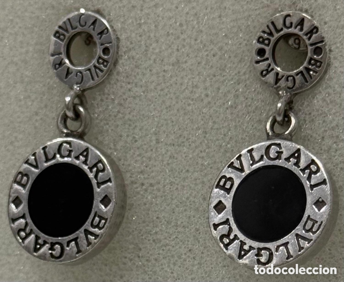 Joyeria: ELEGANTES PENDIENTES BVLGARI PLATA 925