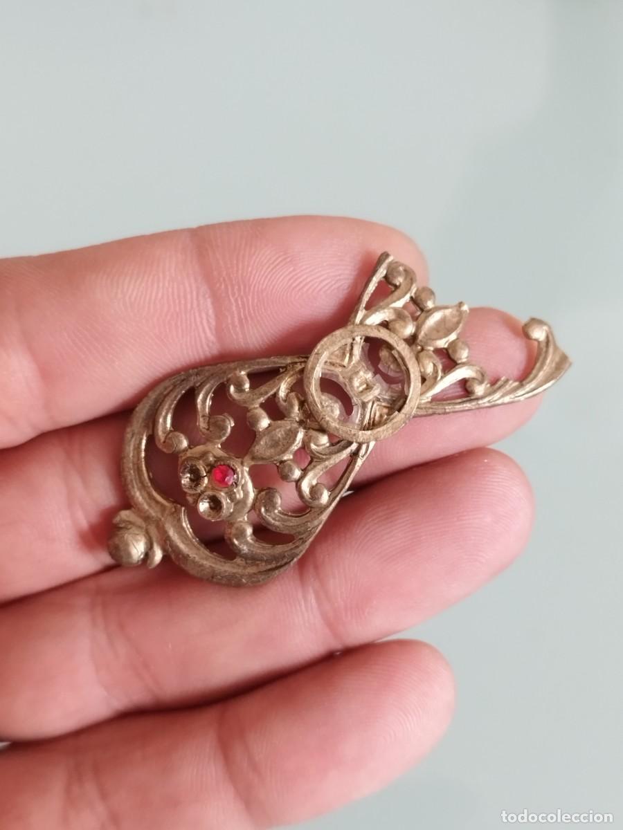 Joyeria: Antiguo broche con filigrana a restaurar. - Foto 1