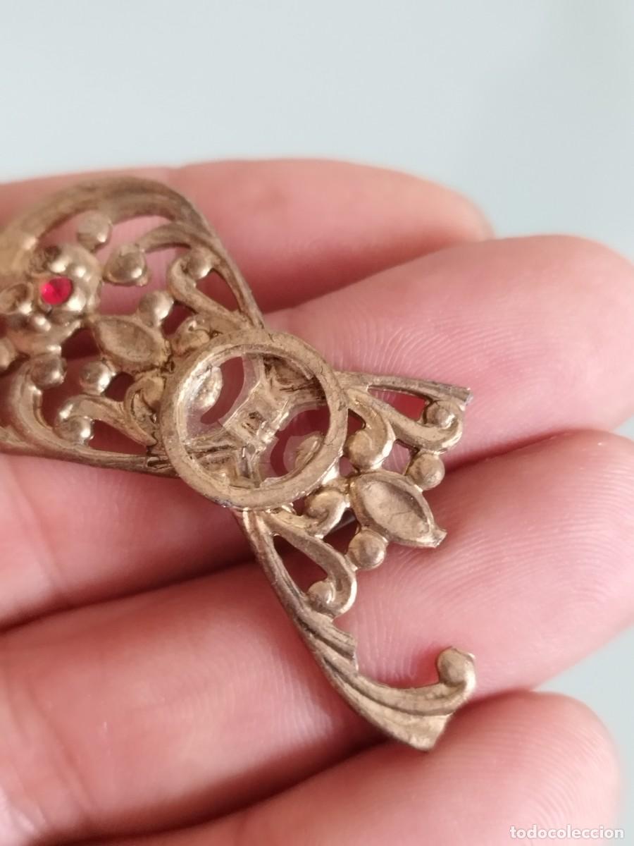 Joyeria: Antiguo broche con filigrana a restaurar. - Foto 3