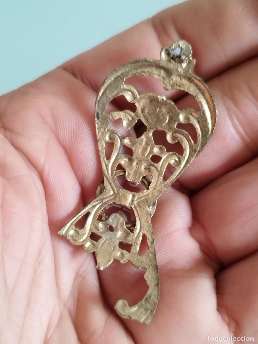Joyeria: Antiguo broche con filigrana a restaurar. - Foto 4