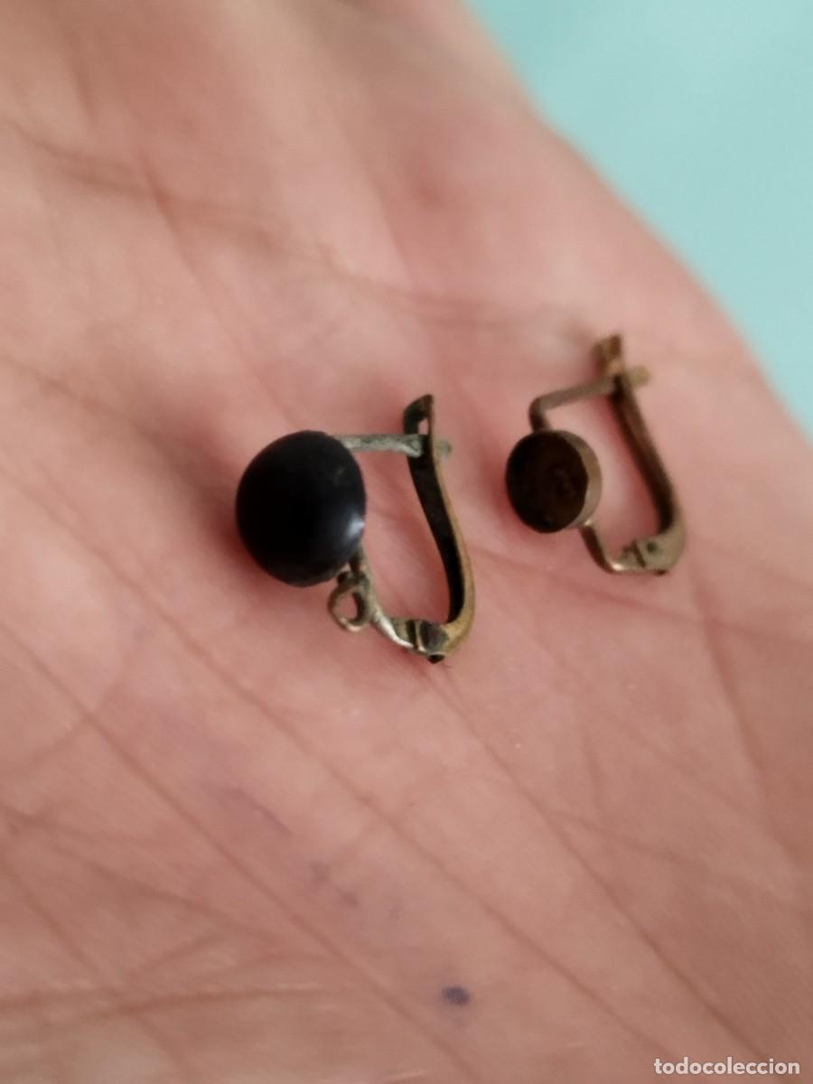 Joyeria: Antigua pareja, par de pendientes a restaurar. - Foto 2