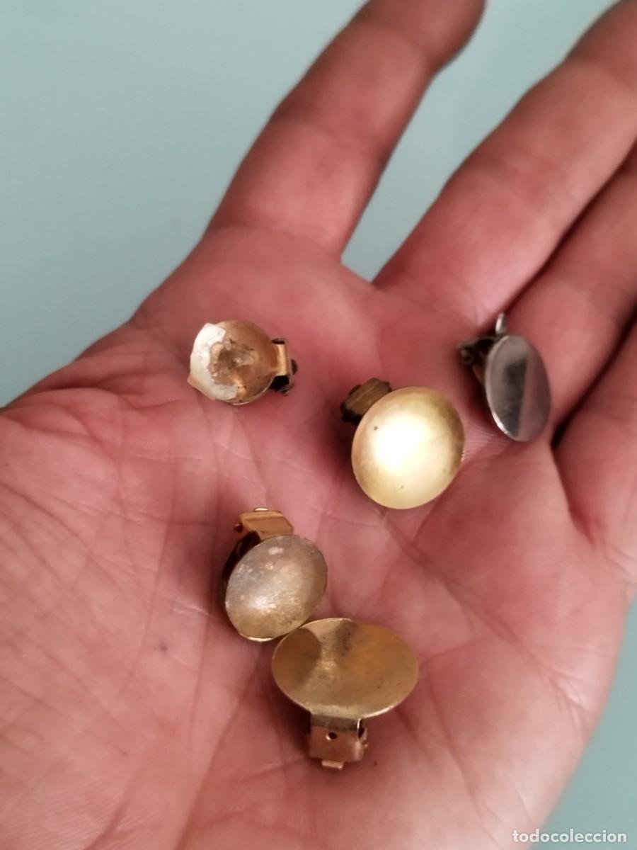 Joyeria: Lote de 5 antiguos cuerpos de pendientes de clip.