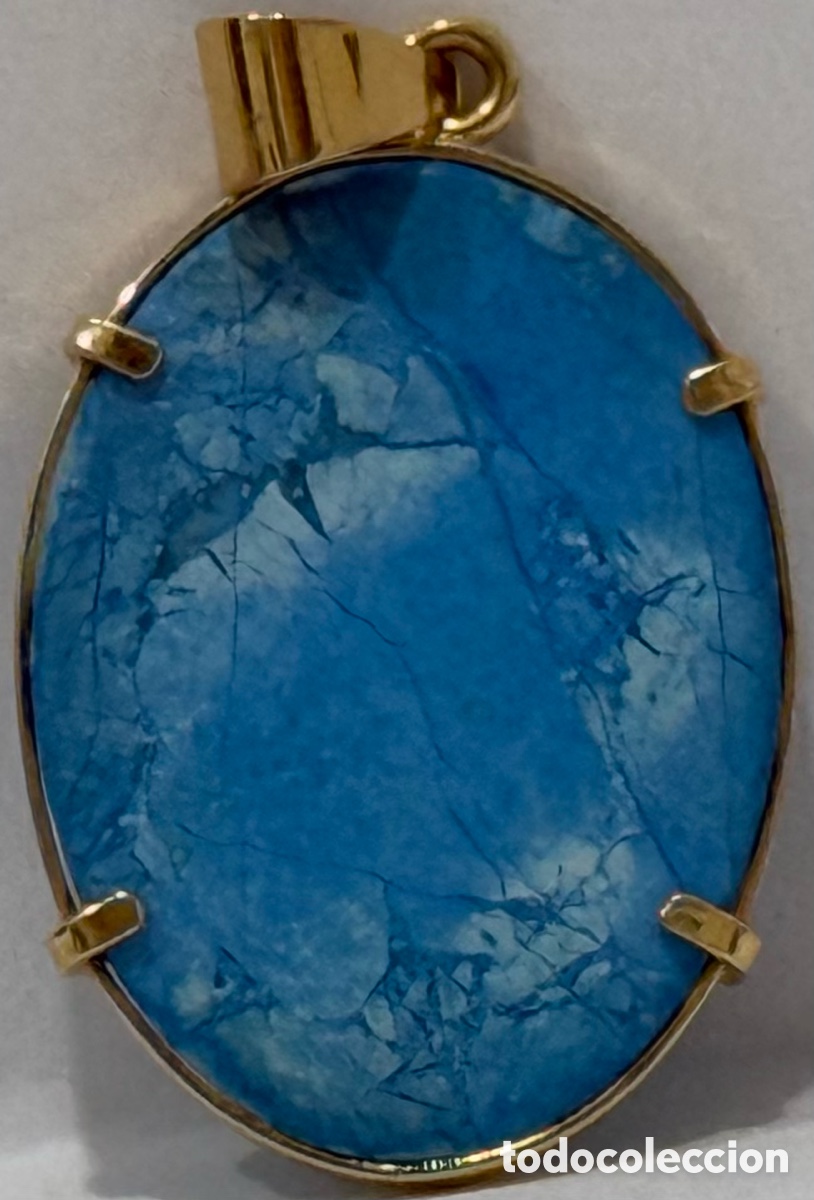 Joyeria: ELEGANTE COLGANTE OVAL ORO AMARILLO 18 K