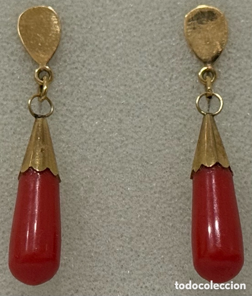 Joyeria: ELEGANTES PENDIENTES LARGOS ORO AMARILLO 18 K