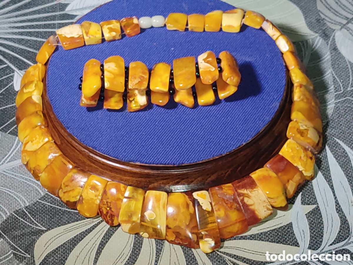 Joyeria: Juego de collar & gargantilla de &aacute;mbar del B&aacute;ltico - Foto 2