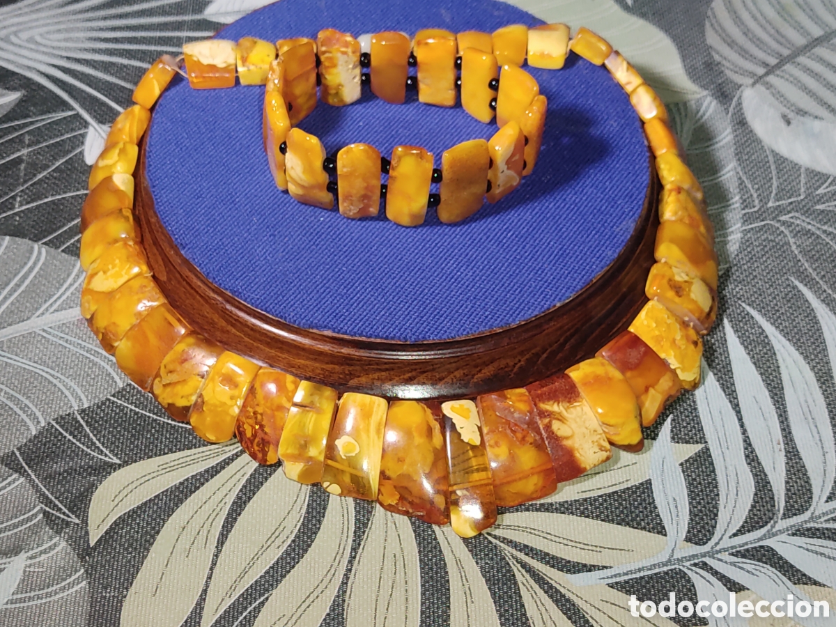 Joyeria: Juego de collar & gargantilla de &aacute;mbar del B&aacute;ltico