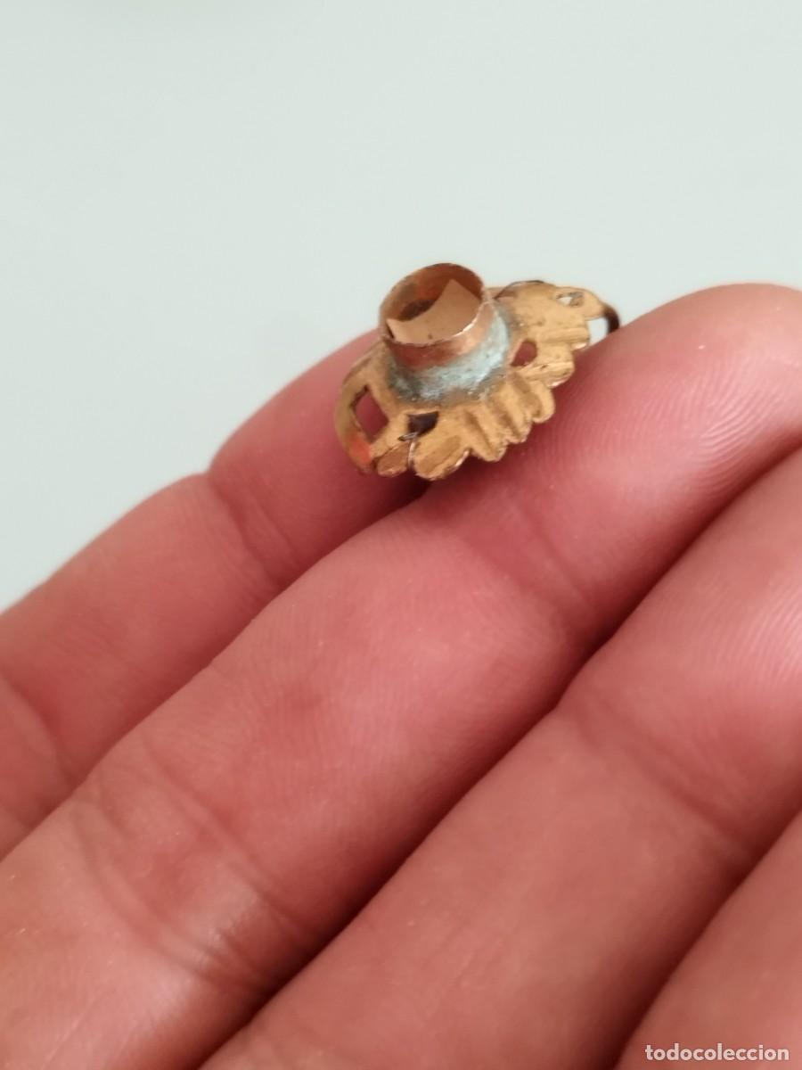 Joyeria: Antiguo pendiente de metal dorado a identificar y restaurar. - Foto 2